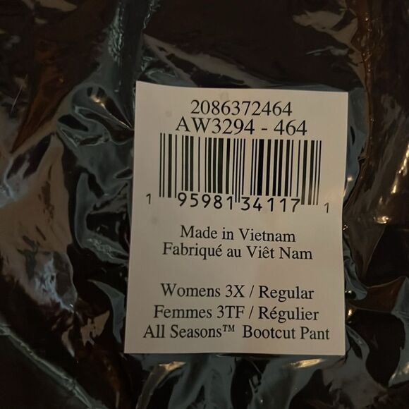 NWT Columbia All Seasons Bootcut Pant Pants Navy Sz 3X Plus Size 24 - Picture 12 of 16